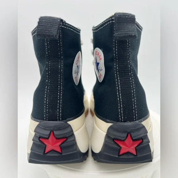 Converse Run Star Hike x J.W. Anderson Black/Gum High Sneaker M 8.5 W 10 Unisex - Picture 4 of 9